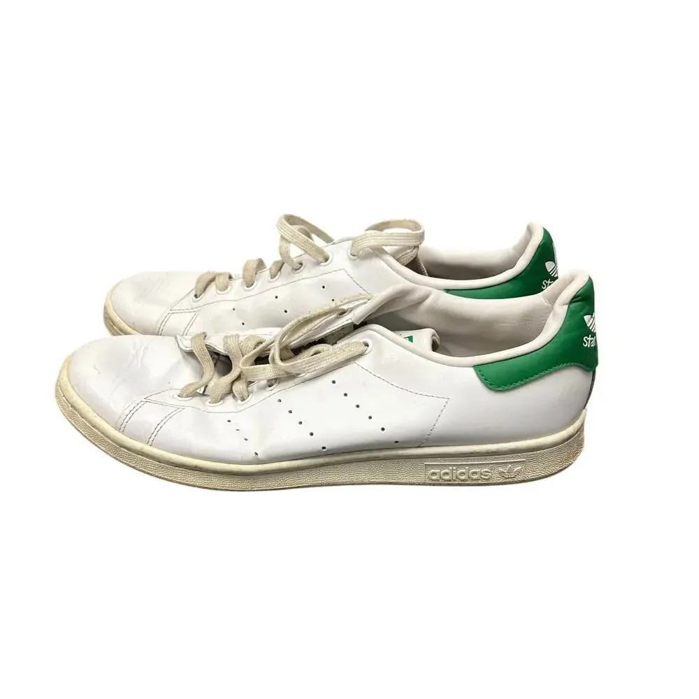 ASO NCIS  Adidas Stan Smith White Green Leather fairway sneaker men’s sz 10.5